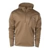 Banded Hooded Mid Layer 1/4 Zip Fleece Pullover