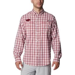 Columbia Collegiate Super Tamiami Long Sleeve Shirt Arkansas