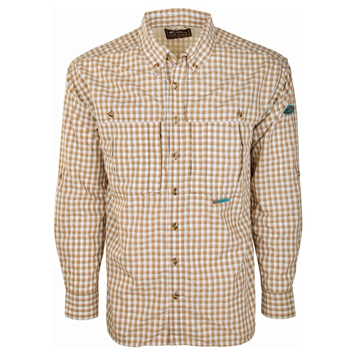 Drake Featherlite Wingshooter Plaid Long Sleeve Shirt