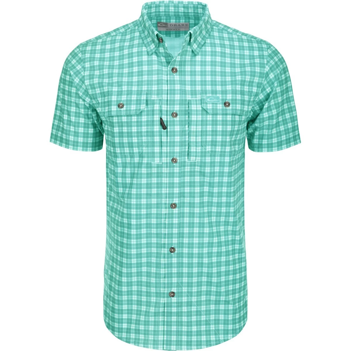 Drake Hunter Creek Check Plaid Short Sleeve Shirt