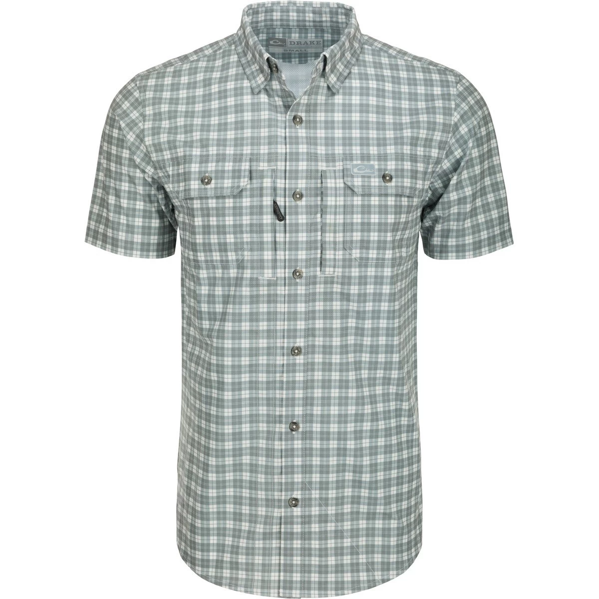 Drake Hunter Creek Check Plaid Short Sleeve Shirt - Image 4