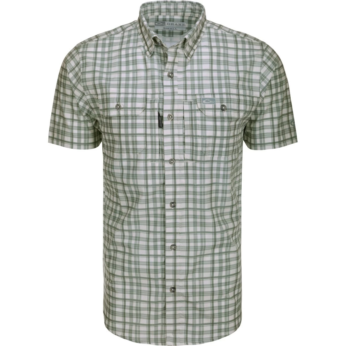 Drake Hunter Creek Window Pane Plaid Short Sleeve Shirt - Image 4