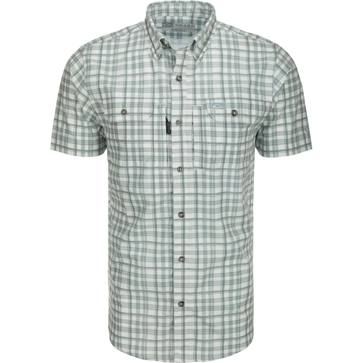 Drake Hunter Creek Window Pane Plaid Short Sleeve Shirt - Image 3