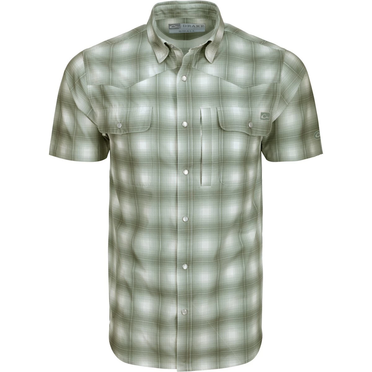Drake Cinco Ranch Western Plaid Short Sleeve Shirt - Image 4