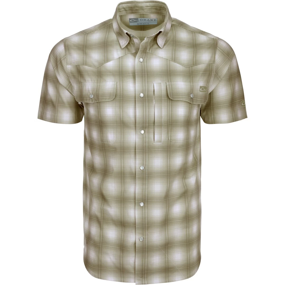 Drake Cinco Ranch Western Plaid Short Sleeve Shirt - Image 3