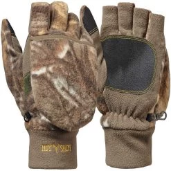 Jacob Ash Hot Shot Men's Bulls-Eye Fleece Pop-Top Insulated Gloves