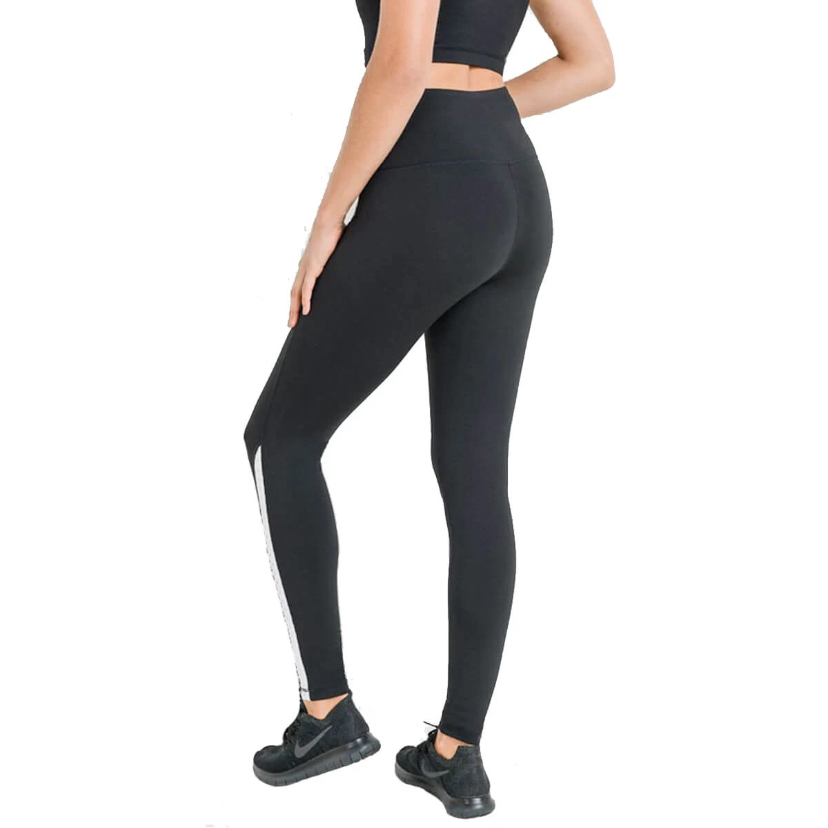 Mono B Highwaisted Side Braided Knee Trim Legging - Image 2