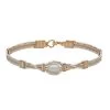 Ronaldo Hold Me Bracelet - Silver & Gold With Pearl
