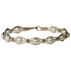 Ronaldo Romance Gold Pearl Bracelet