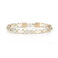 Ronaldo I Love You Silver And Gold Bracelet