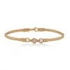 Ronaldo Desirable Bracelet Gold Wire W/Diamond