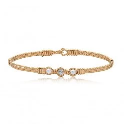 Ronaldo Desirable Bracelet Gold Wire W/Diamond