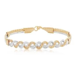 Ronaldo Head Over Heels Gold W/Silver Bracelet