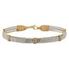 Ronaldo Silver And Gold Small Greek Key Bracelet