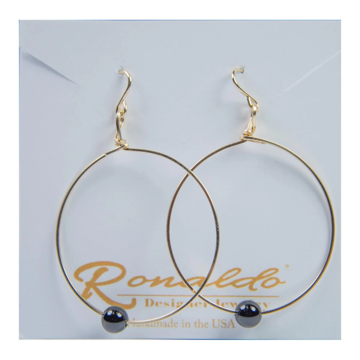 Ronaldo Breathe Earrings Gold - Image 2