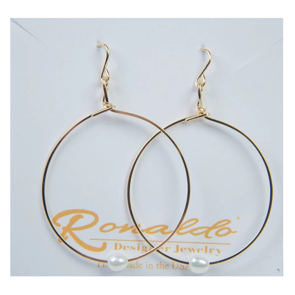 Ronaldo Breathe Earrings Gold