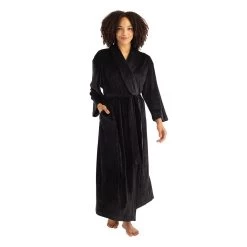 Softies Feather Velour Shawl Collar Robe
