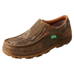 Men's Twisted X Mossy Oak Slip-On Driving Moc With CellStretch